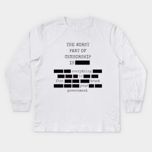 UFO Chronicles Podcast: Trust your Government Kids Long Sleeve T-Shirt